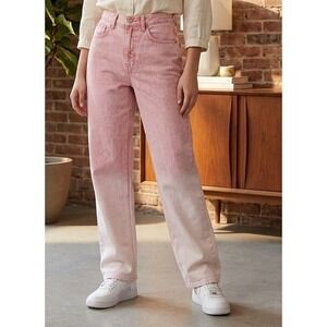 BDG Urban Outfitters Jeans Women's 25 High Rise Pastel Ombre Pink Coastal Cotton